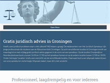 Tablet Screenshot of hetjuridischspreekuur.nl